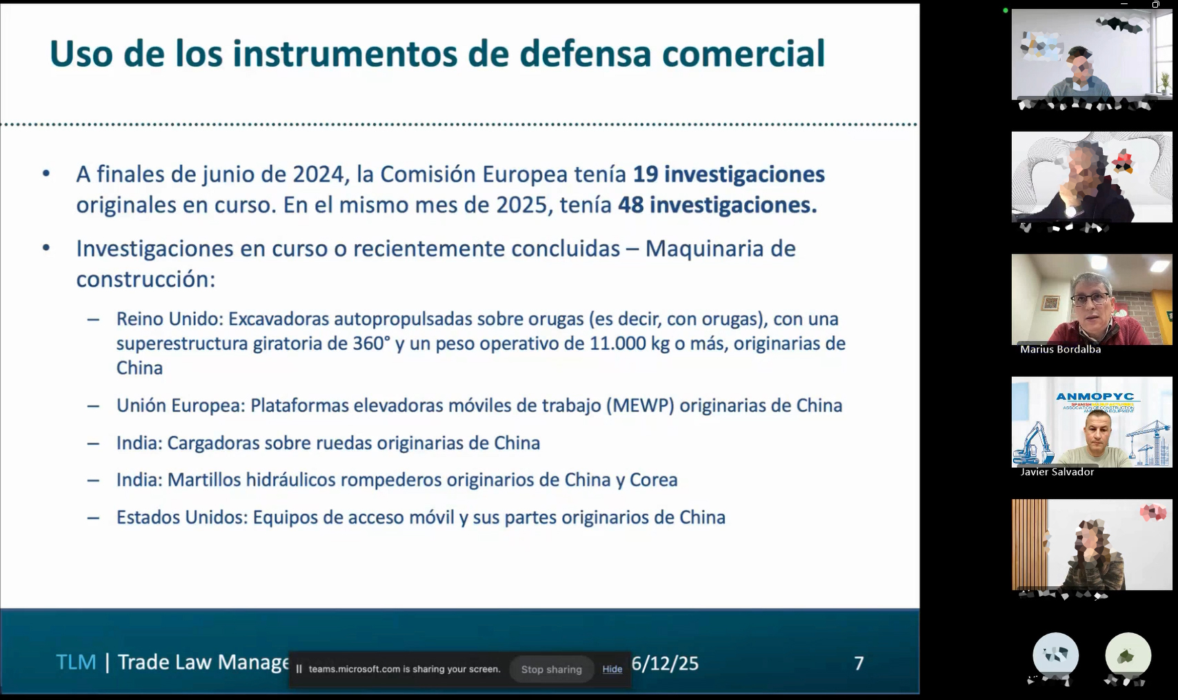 ANMOPYC analiza los instrumentos de defensa comercial frente a las importaciones 